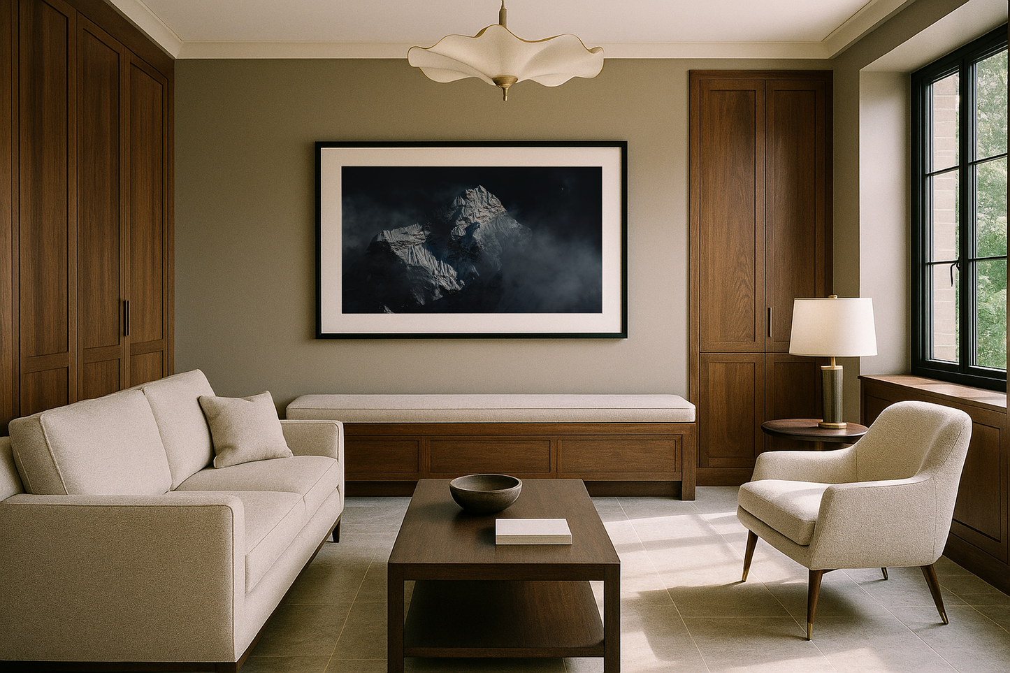 Ama Dablam in the clouds