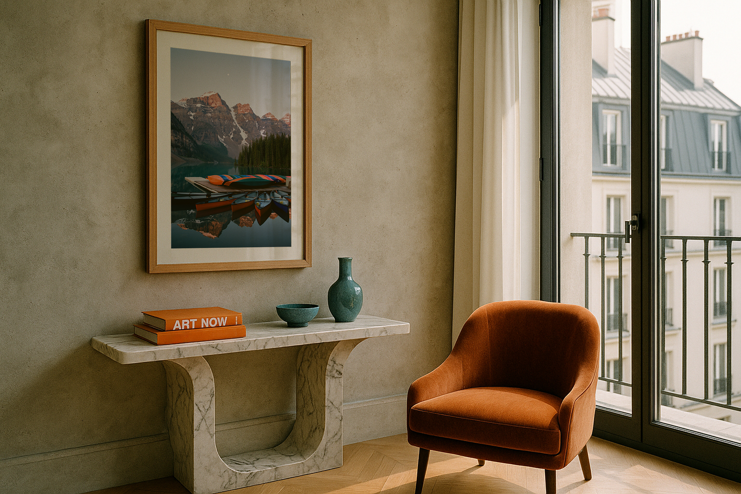 Moraine Lake Sunrise, Portra 400