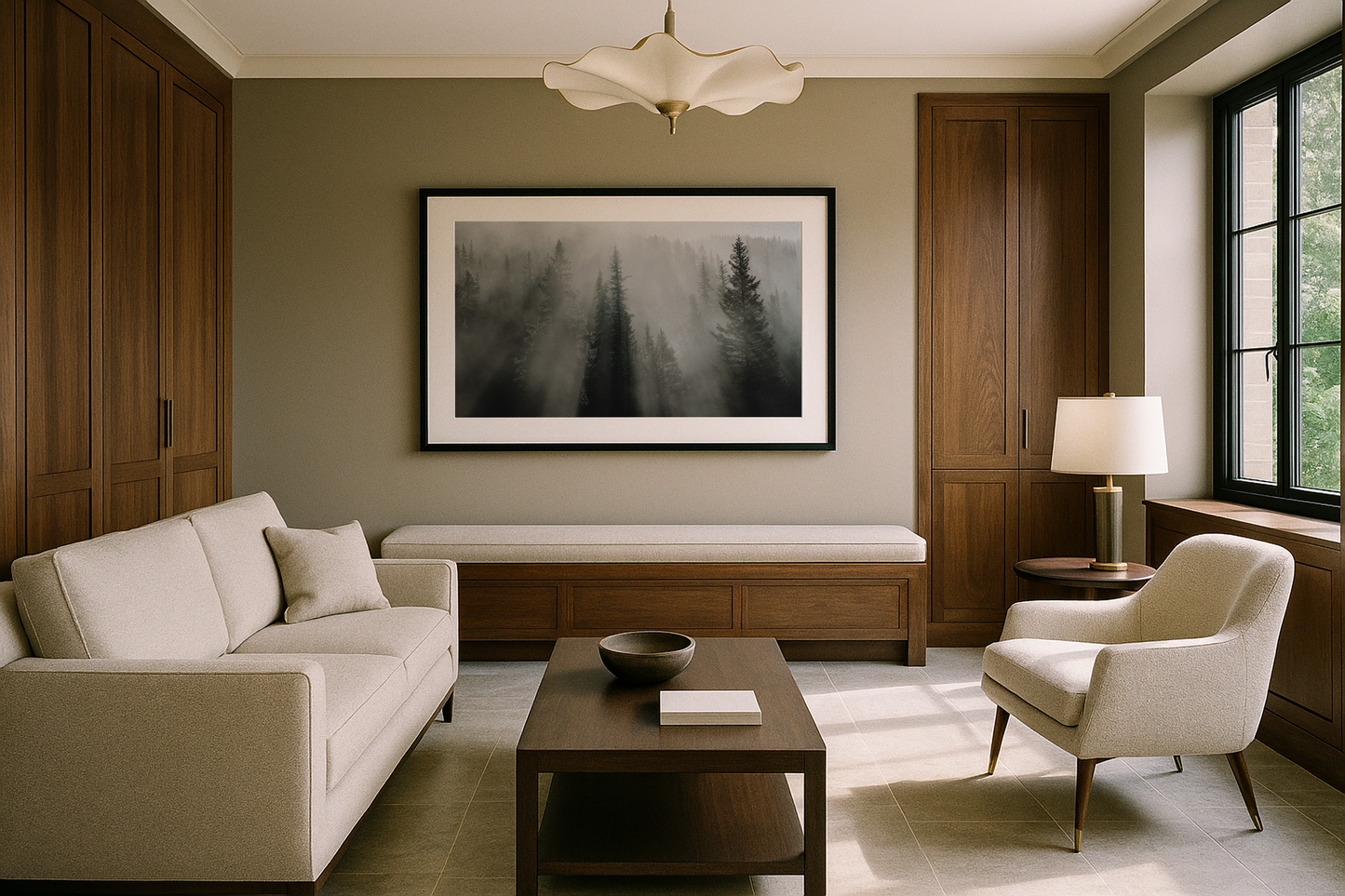 Beams through the pines