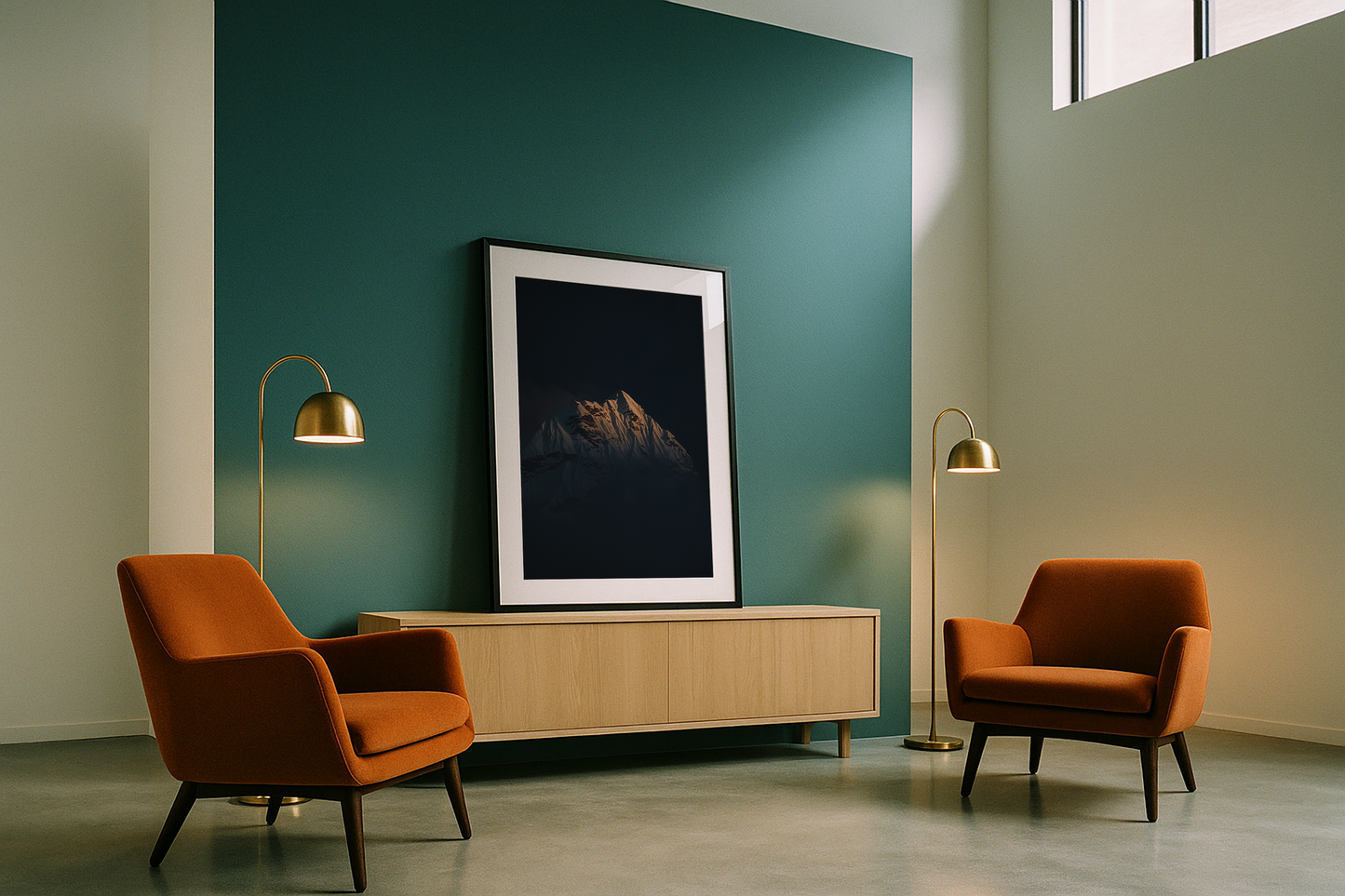 Ama Dablam emerging through the clouds