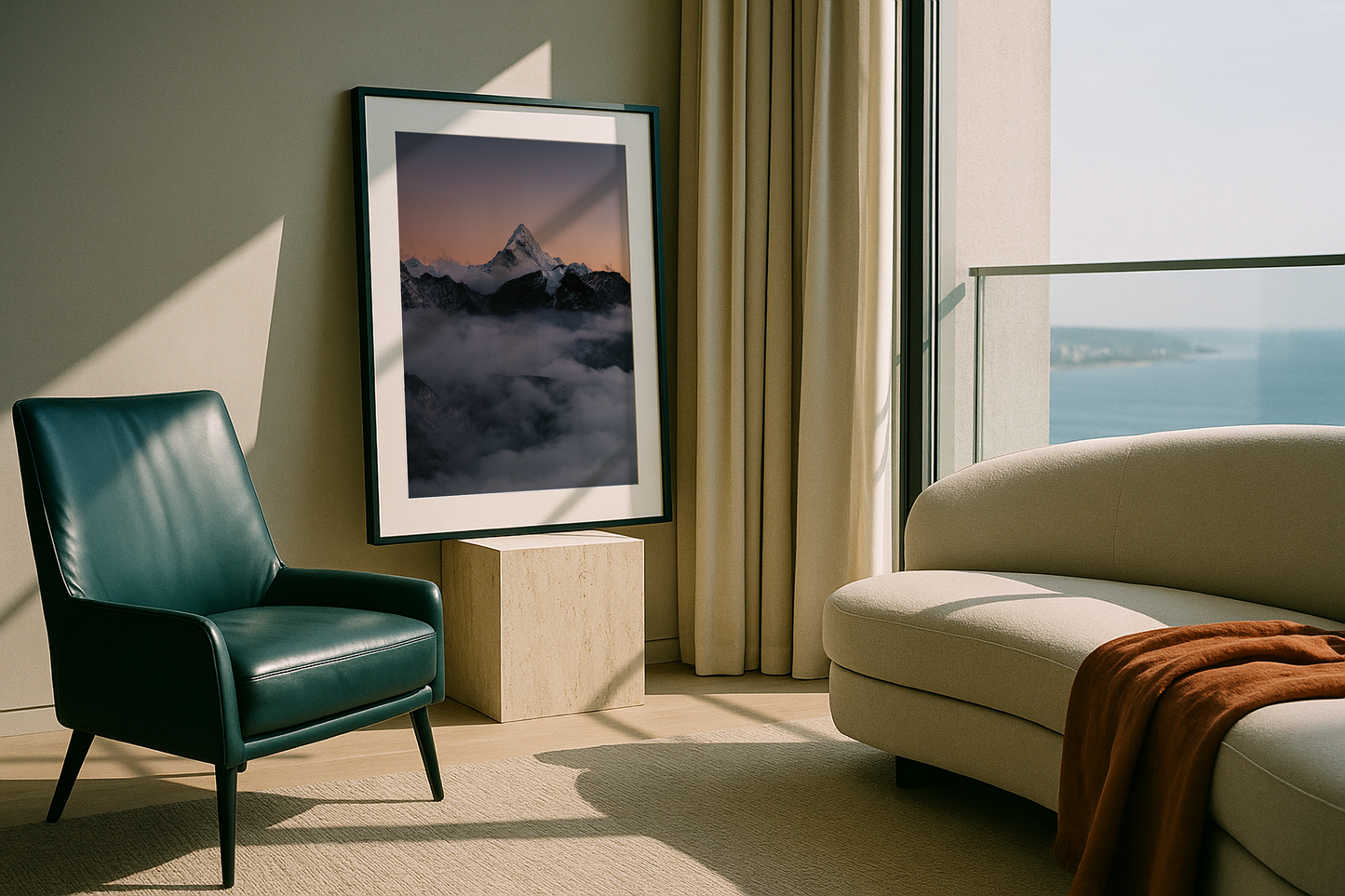 Ama Dablam over the clouds