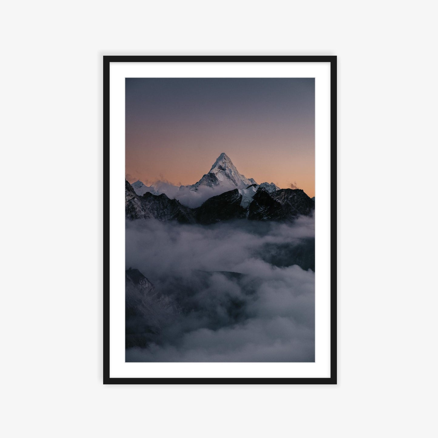 Ama Dablam over the clouds