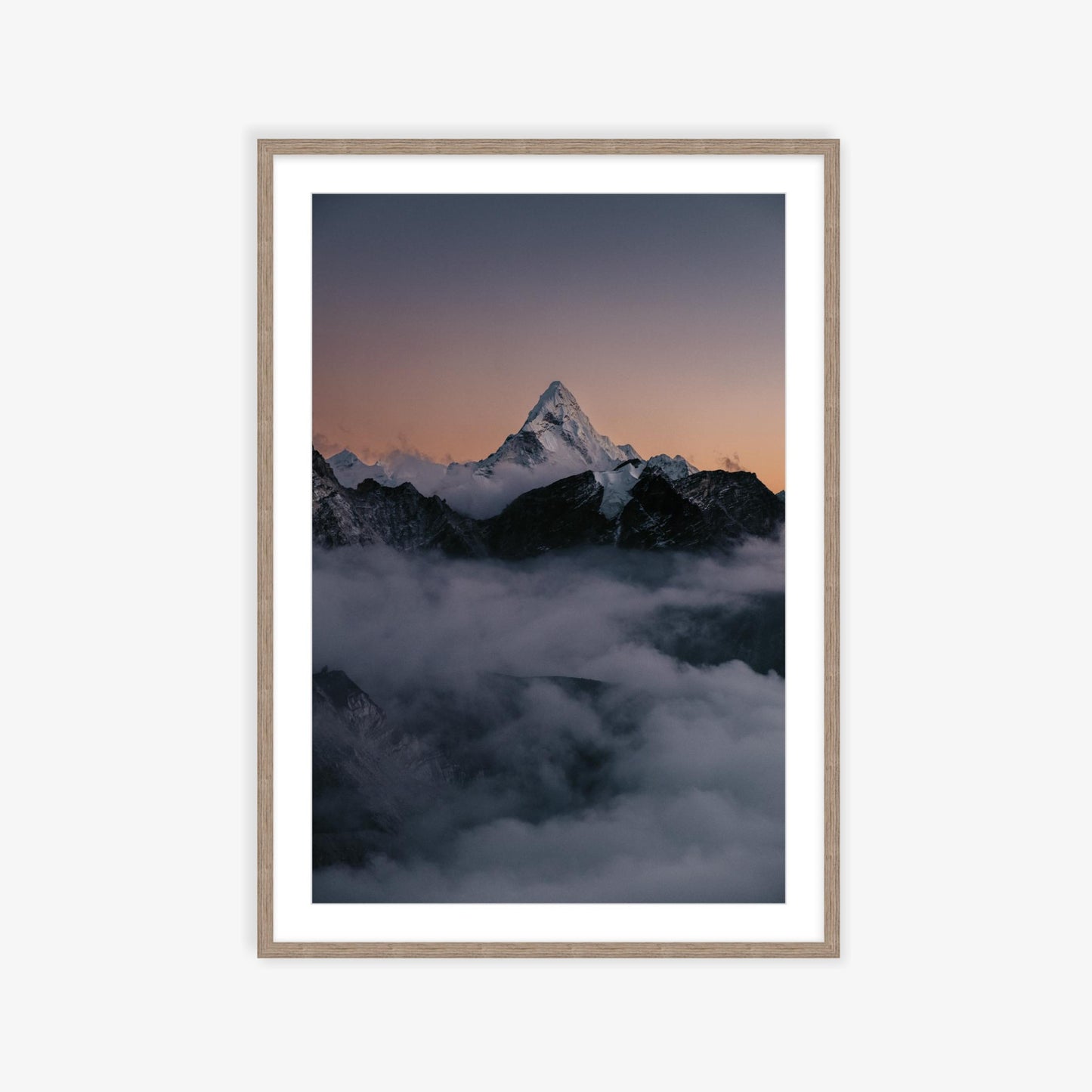 Ama Dablam over the clouds