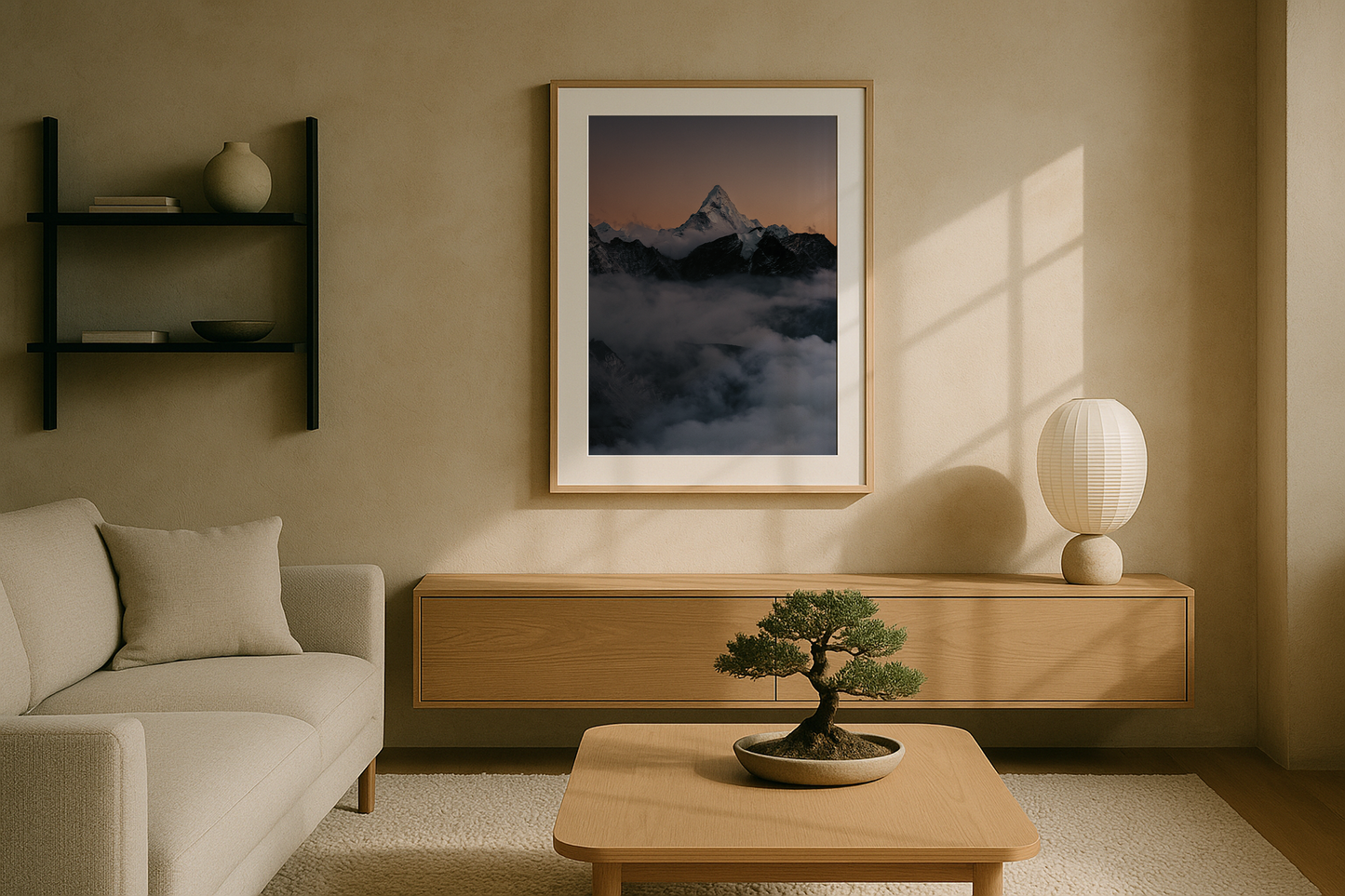 Ama Dablam over the clouds