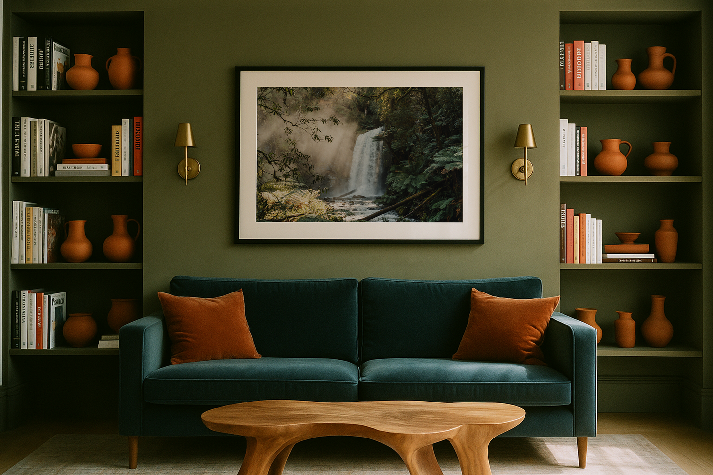 Beams of light at Hopetoun Falls