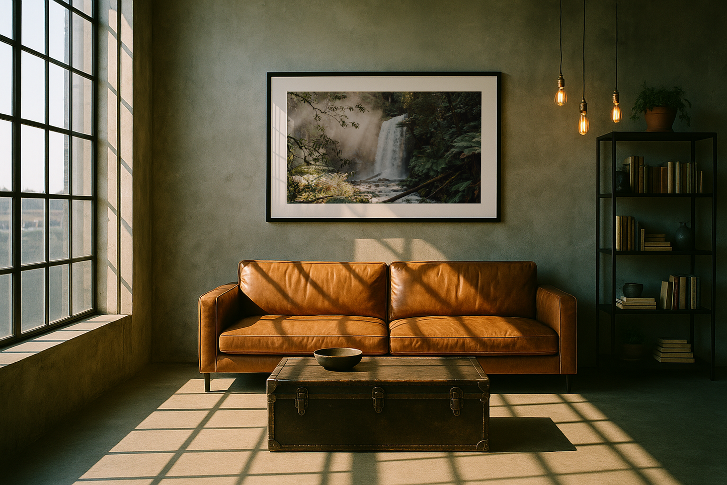 Beams of light at Hopetoun Falls