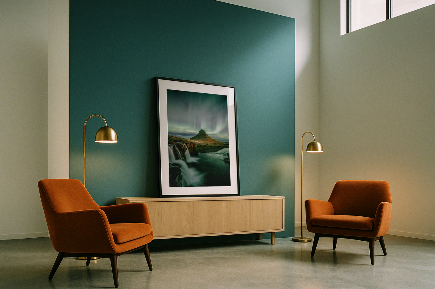 Northern Lights over Kirkfujell