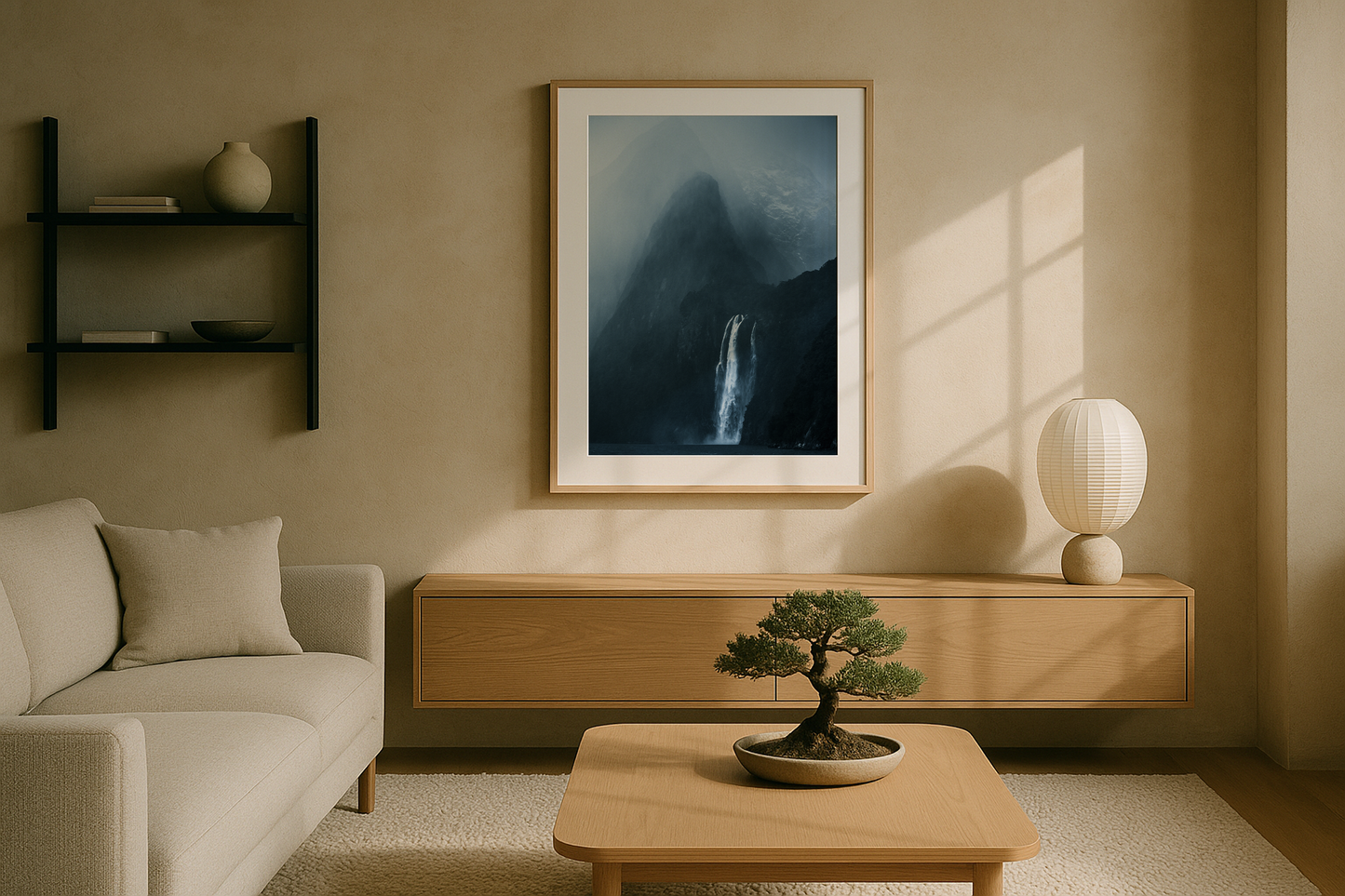 Thunderous rain at Milford Sound