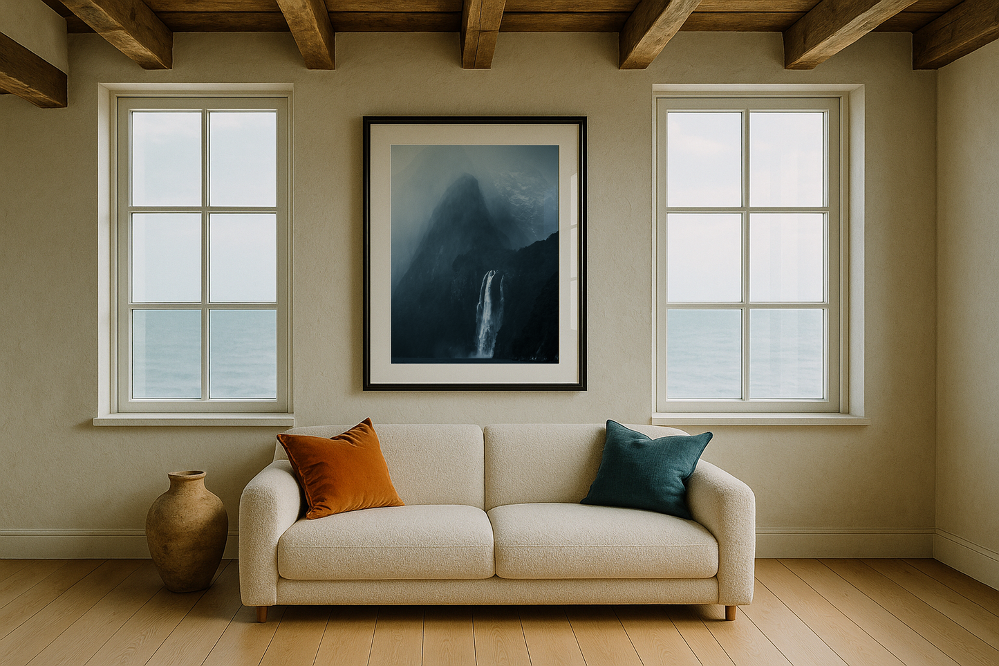 Thunderous rain at Milford Sound