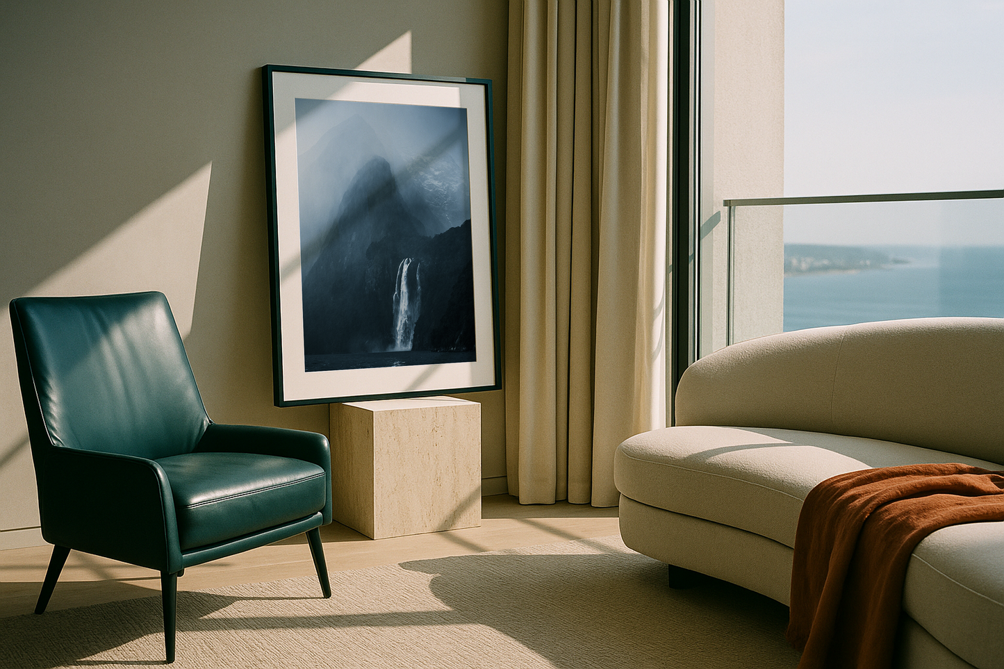 Thunderous rain at Milford Sound