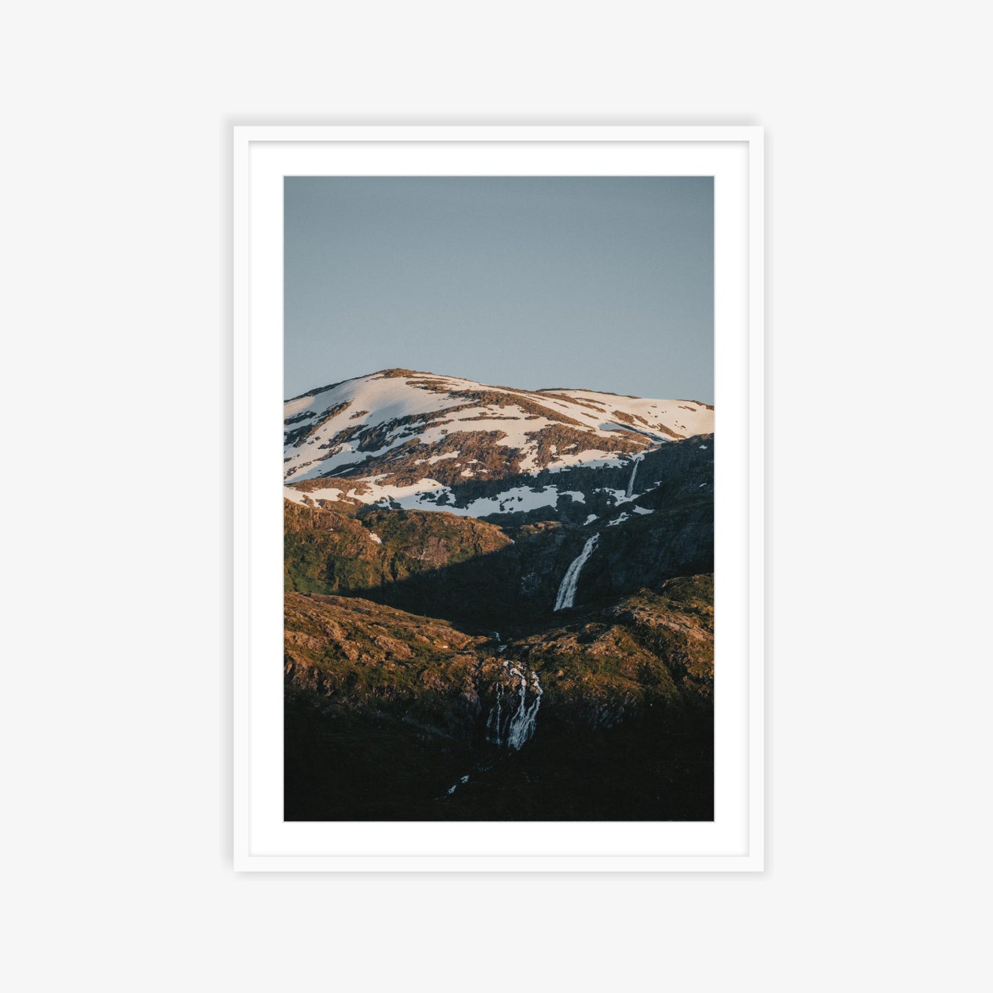 Cascading waterfalls, Norway