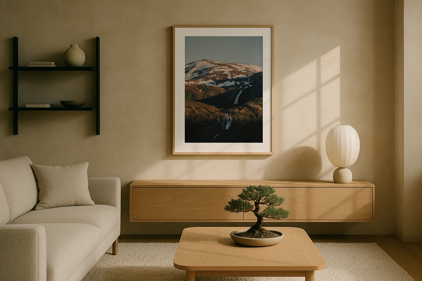 Cascading waterfalls, Norway