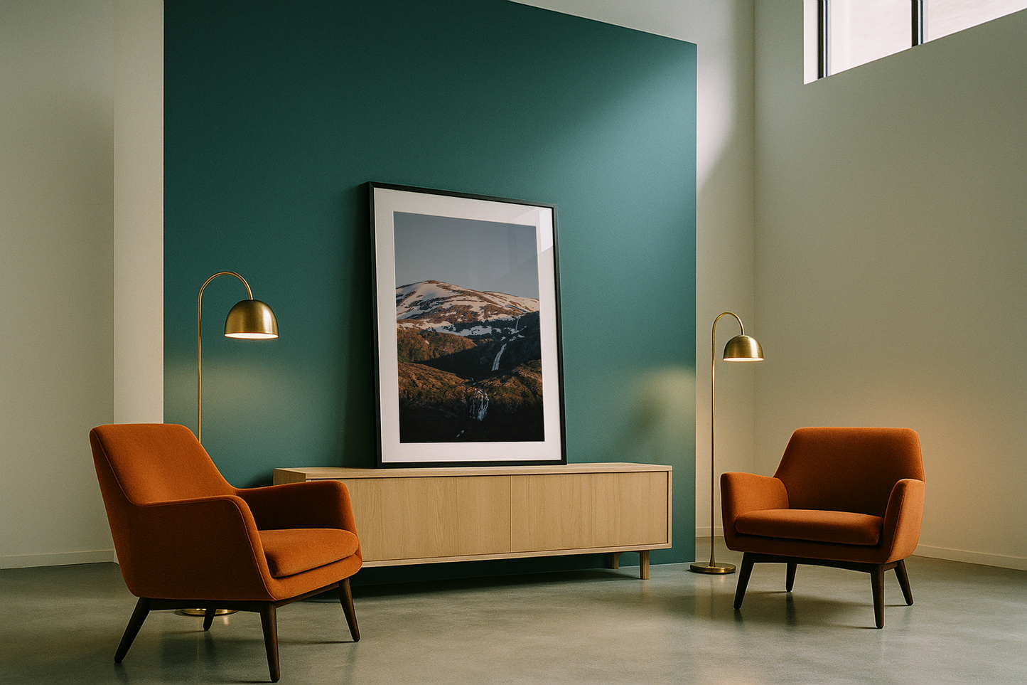 Cascading waterfalls, Norway