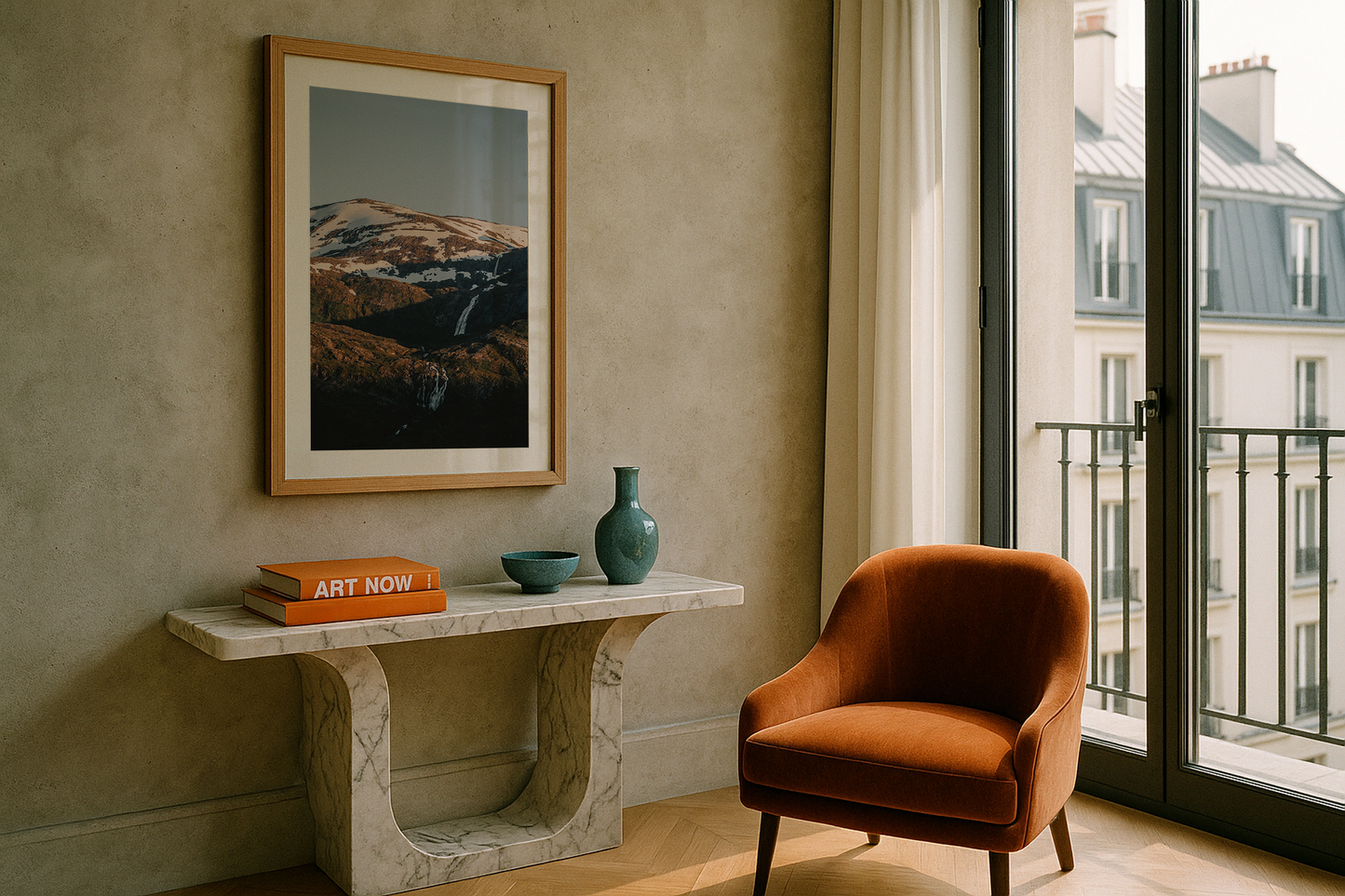 Cascading waterfalls, Norway