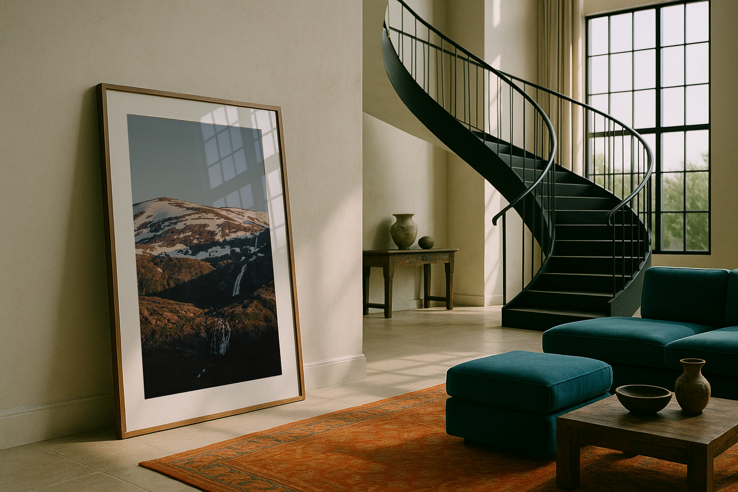 Cascading waterfalls, Norway