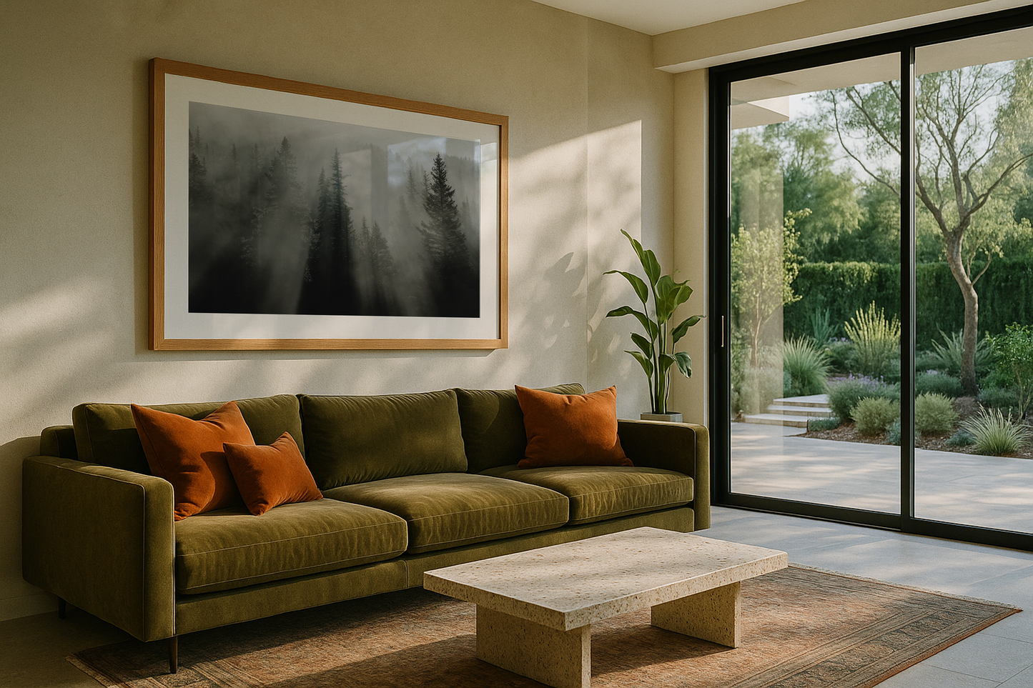 Beams through the pines