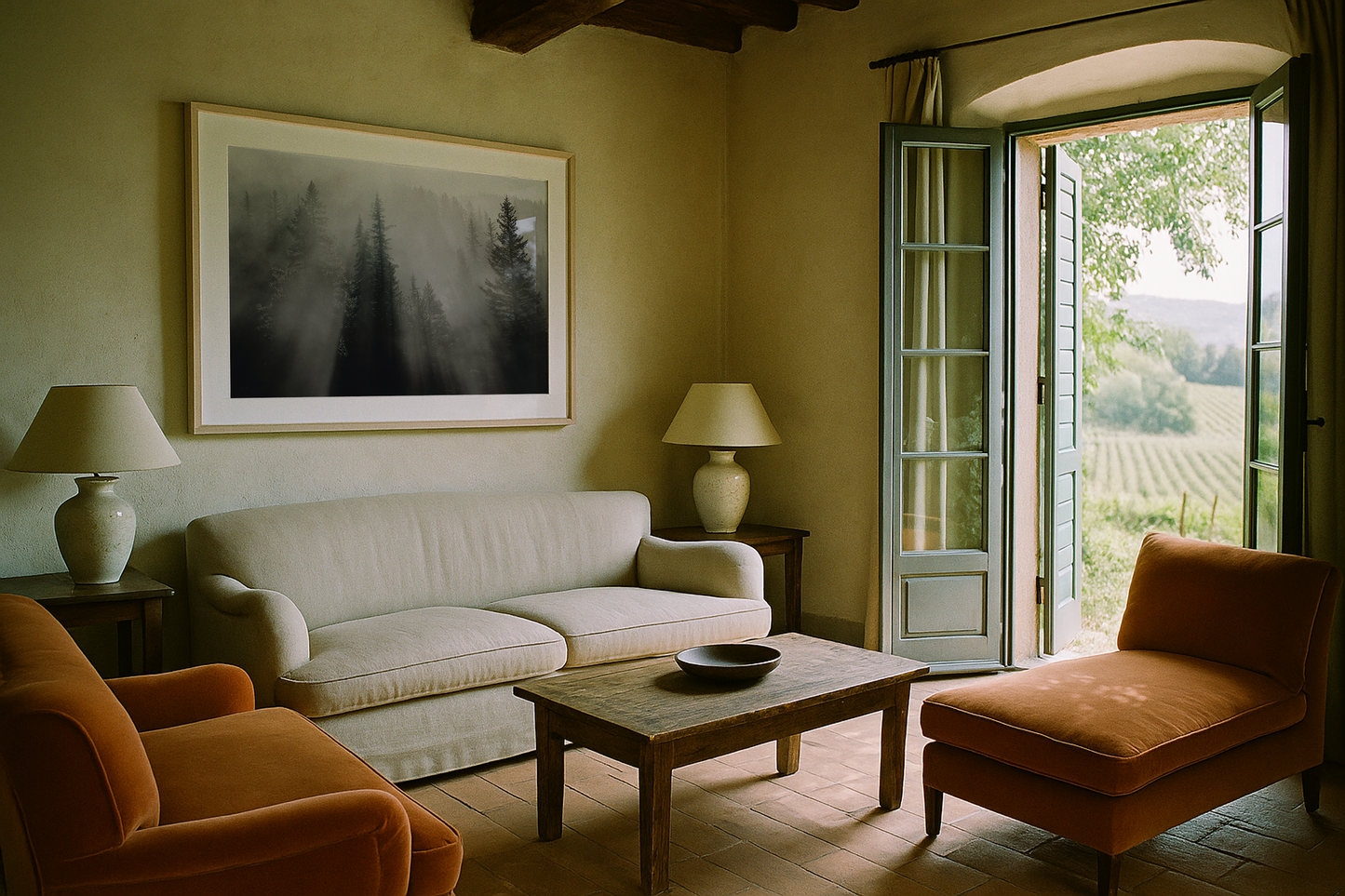 Beams through the pines