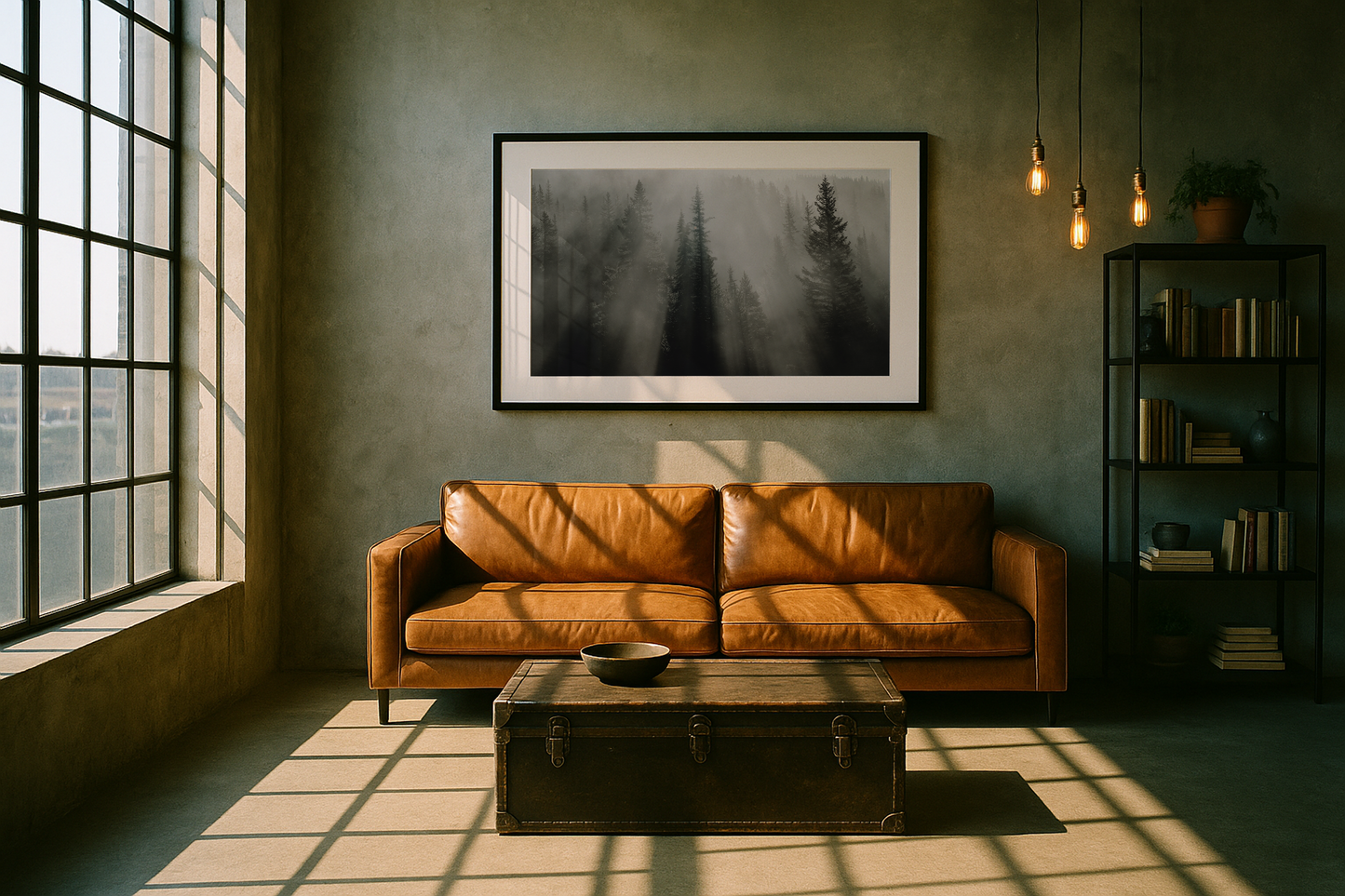 Beams through the pines