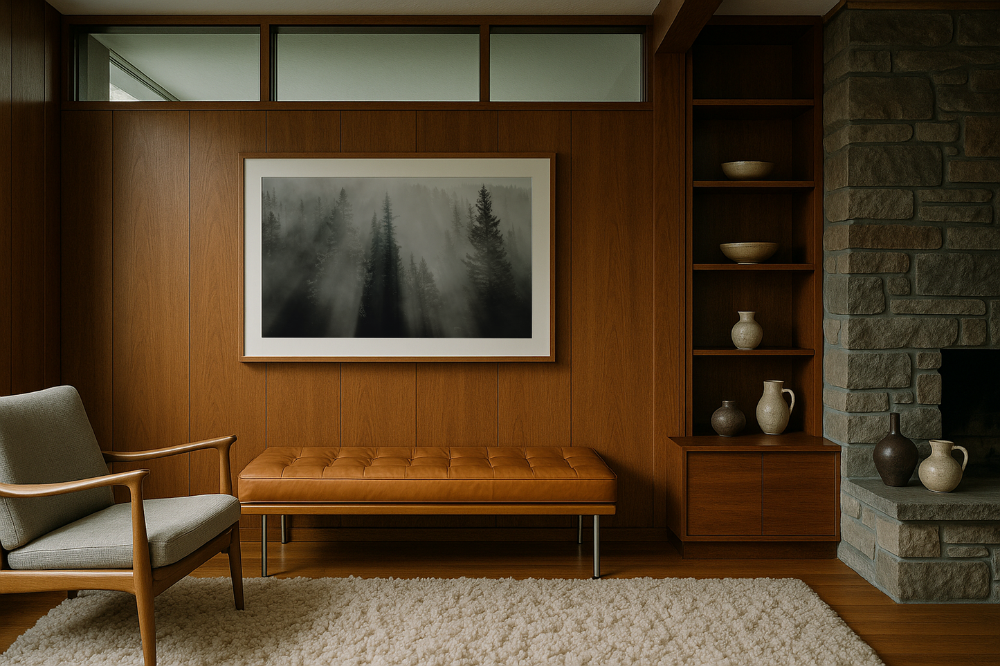 Beams through the pines