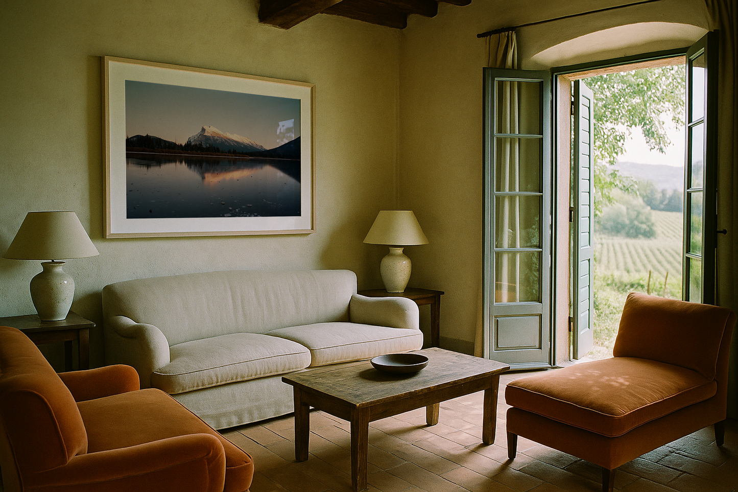 Sunset at Vermillion Lakes, shot on ektar 100