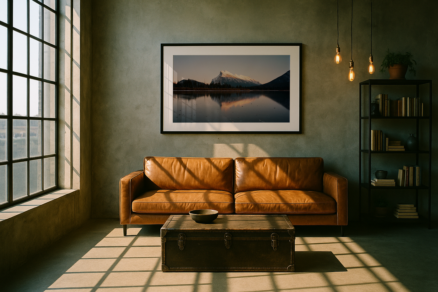 Sunset at Vermillion Lakes, shot on ektar 100