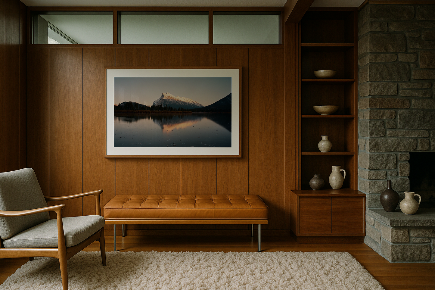 Sunset at Vermillion Lakes, shot on ektar 100