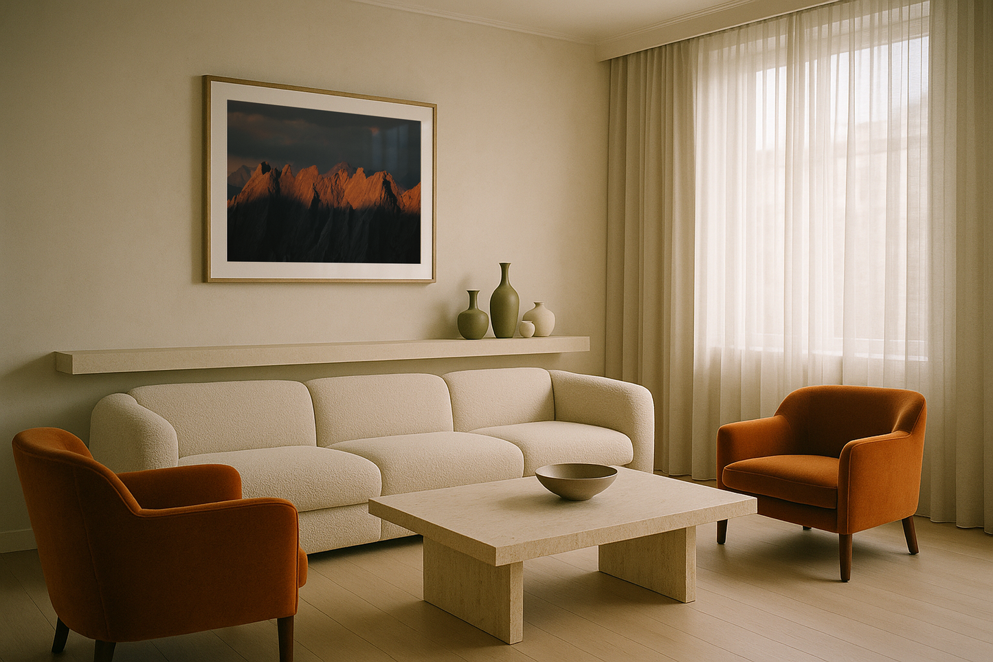 Sunset in the Swiss Alps