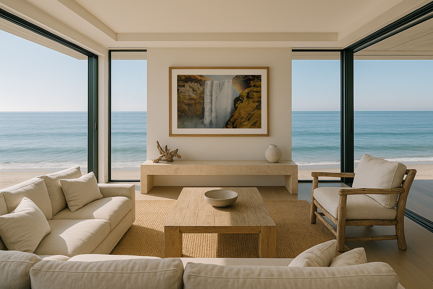 Rainbow infront of Skogafoss